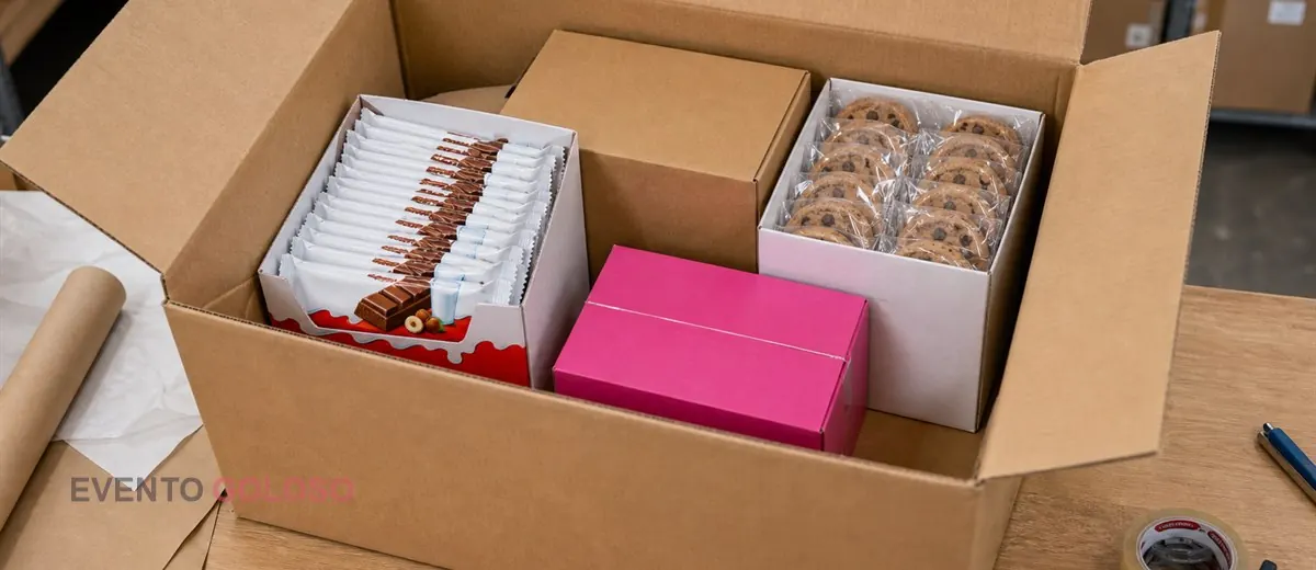 Referencia visual de Choco Box; no es una fotografía del contenido real